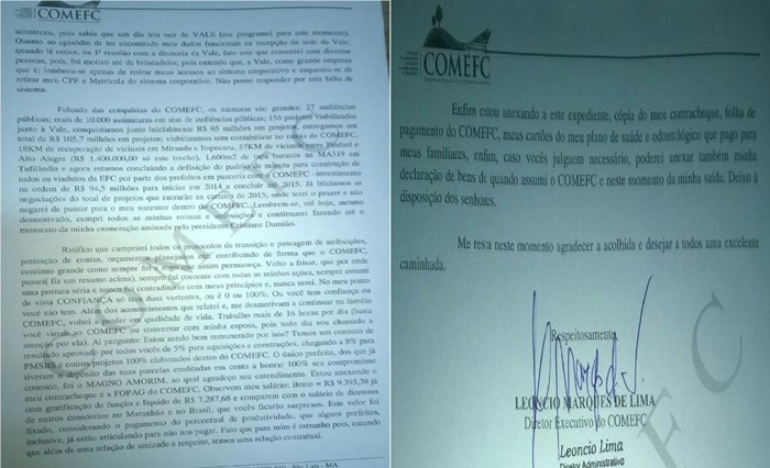 Diretor do COMEFC pede demissão após denúncias de 