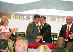 Max Barros empossou Flávio Dino governador do estado